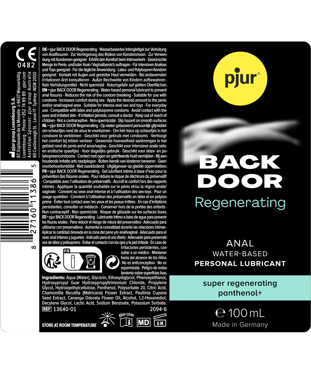 pjur Back Door Regenerating libesti anaalseksiks (30 / 100 ml)