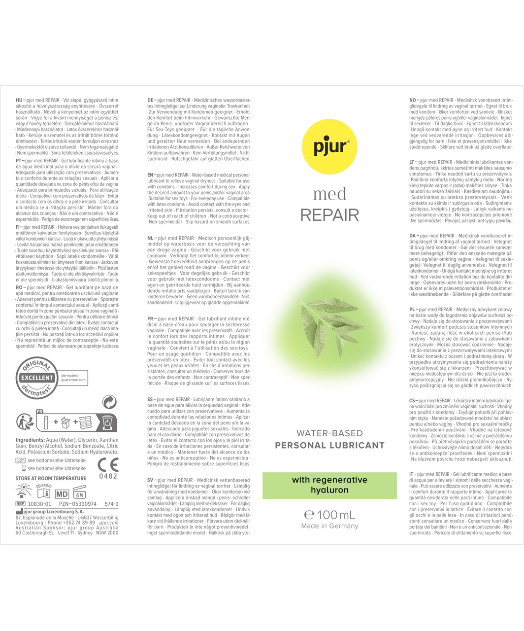 pjur med Repair vesipohjainen liukuvoide (100 ml)