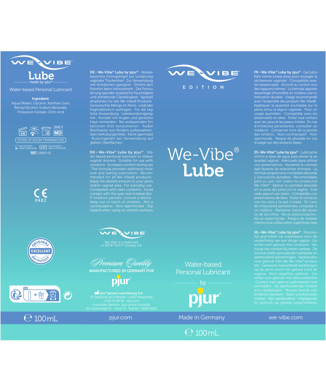 pjur We-Vibe vandens pagrindu lubrikantas (100 ml)