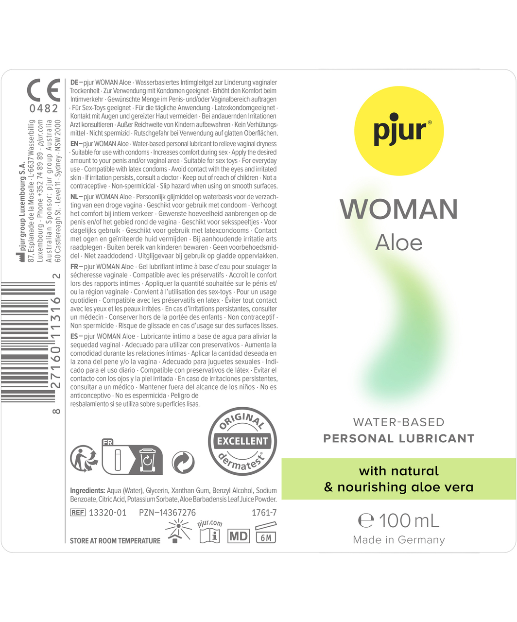 pjur Woman Aloe lubrykant na bazie wody (30 / 100 ml)