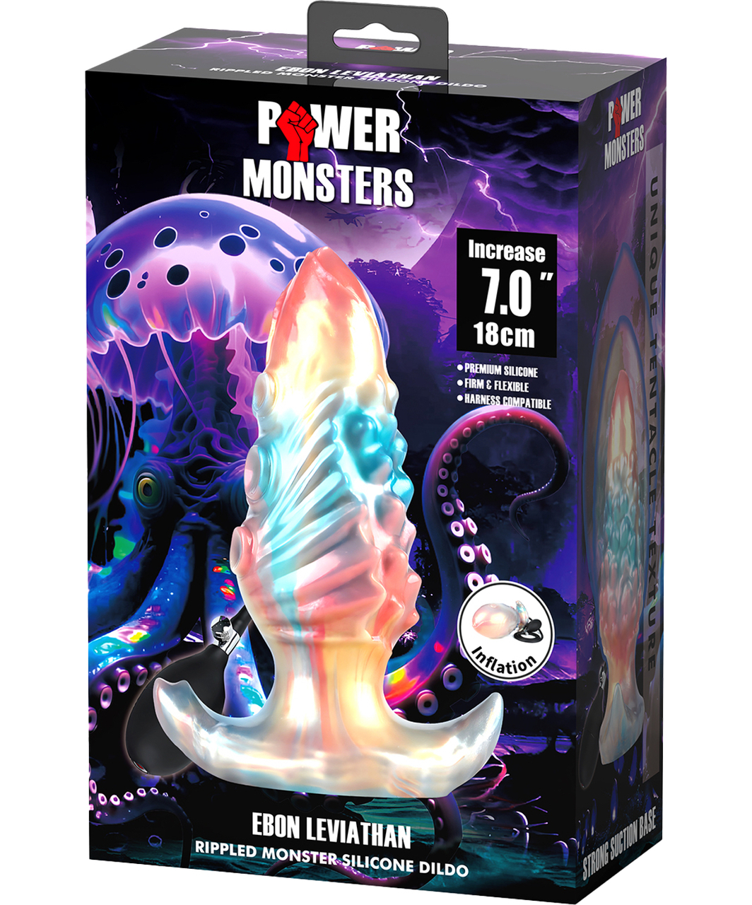 Power Monsters Leviathan nadmuchiwany korek analny