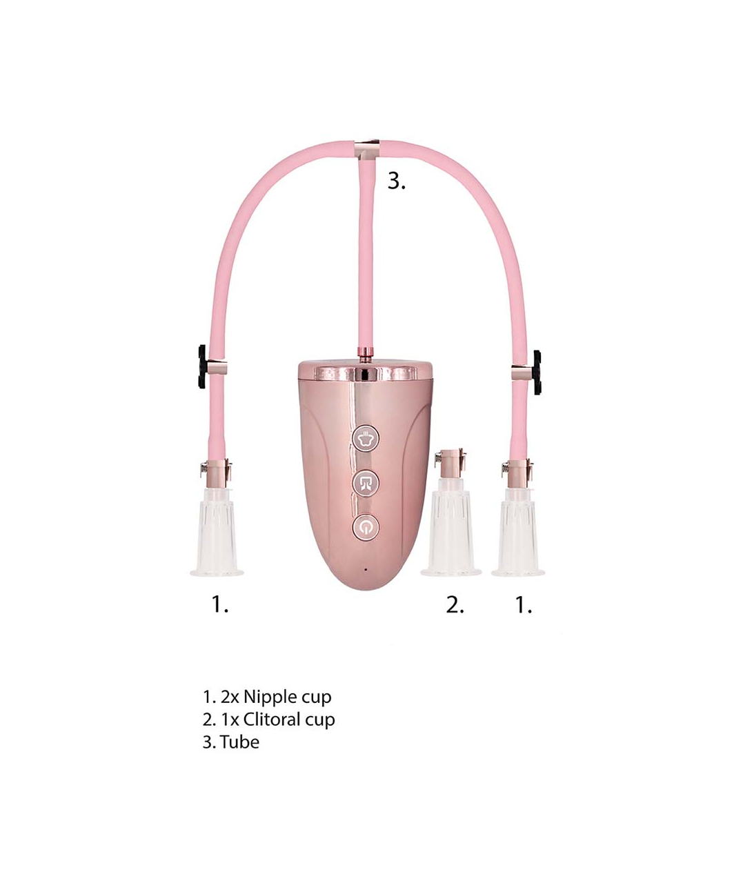 Shots Toys Pumped Automatic Rechargeable Clitoral & Nipple Pump Set