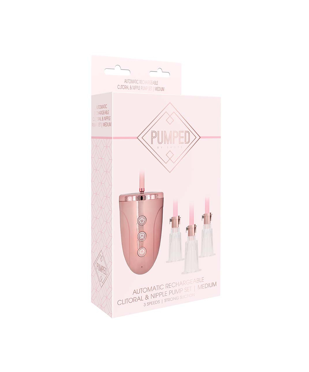 Shots Toys Pumped Automatic Rechargeable Clitoral & Nipple Pump Set