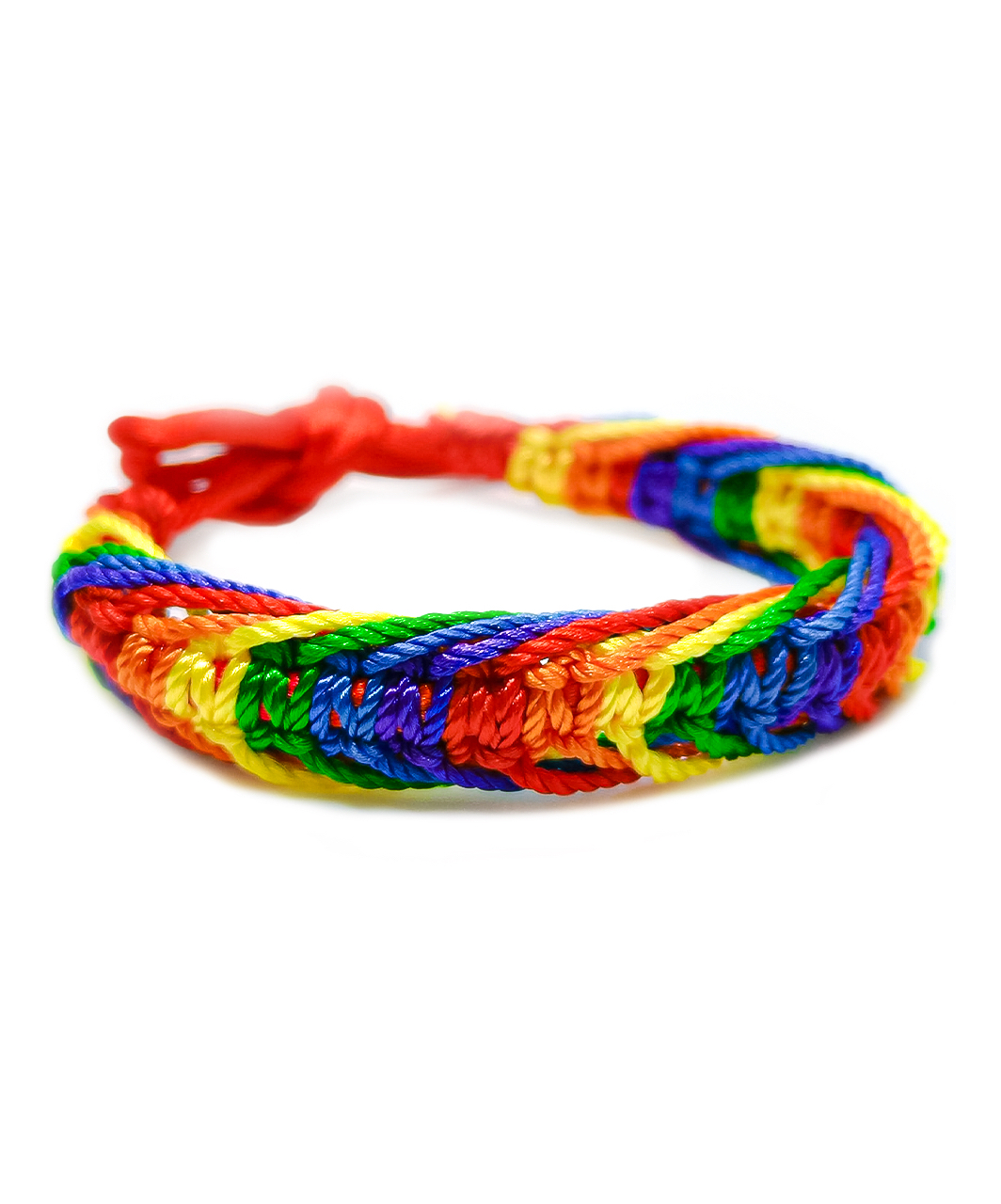 Rainbow Pride braided bracelet