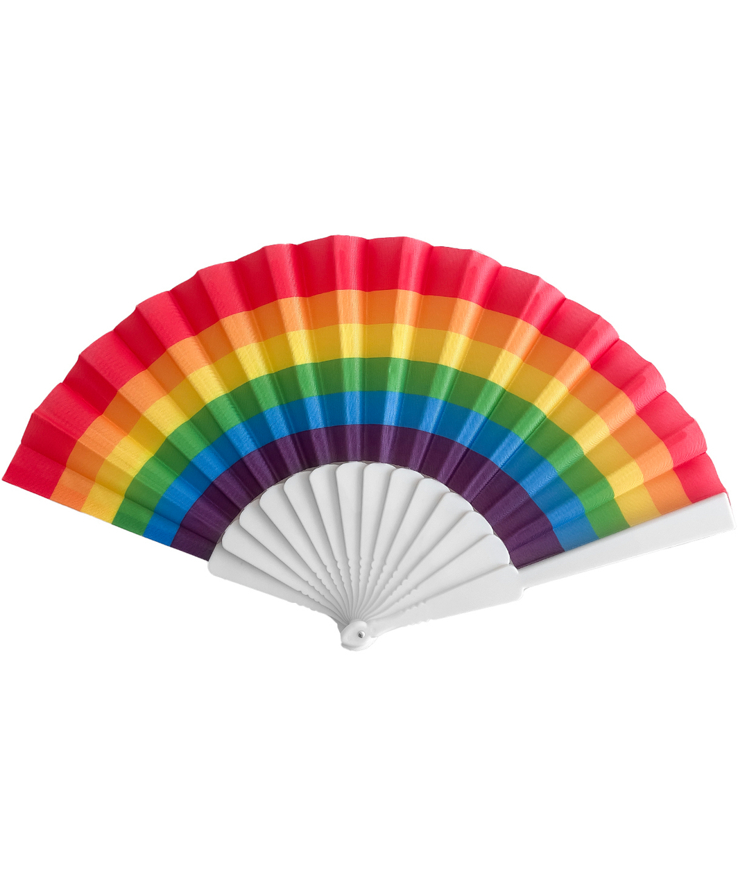 Rainbow Pride hand fan