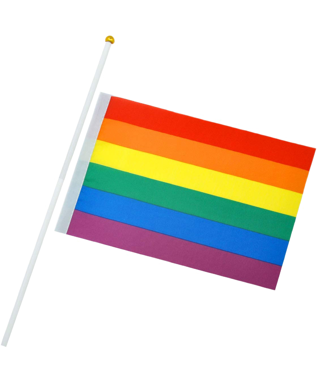 Rainbow Pride LGBT karogs ar kātu