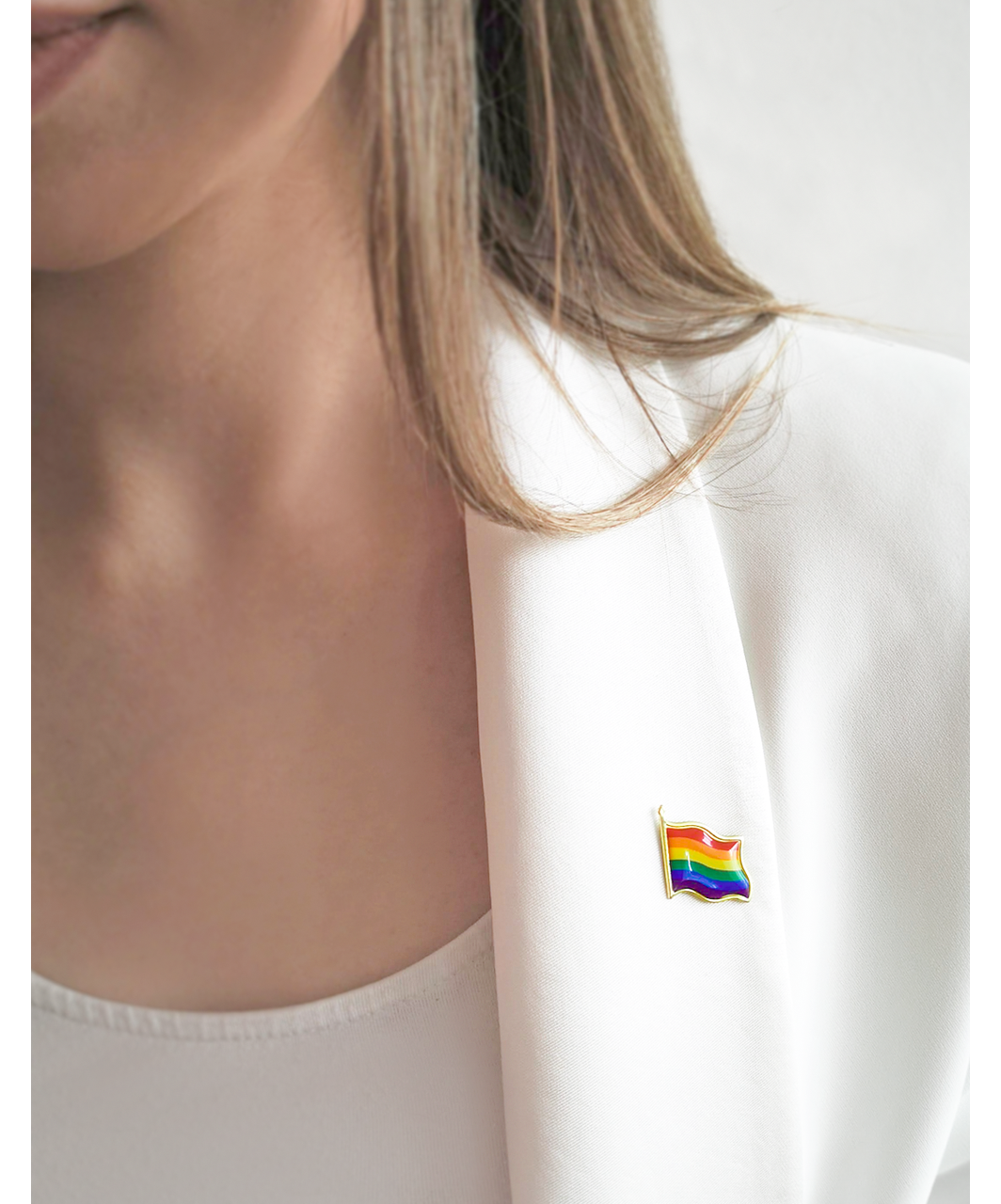 Rainbow Pride LGBT Flag Enamel Lapel Pin