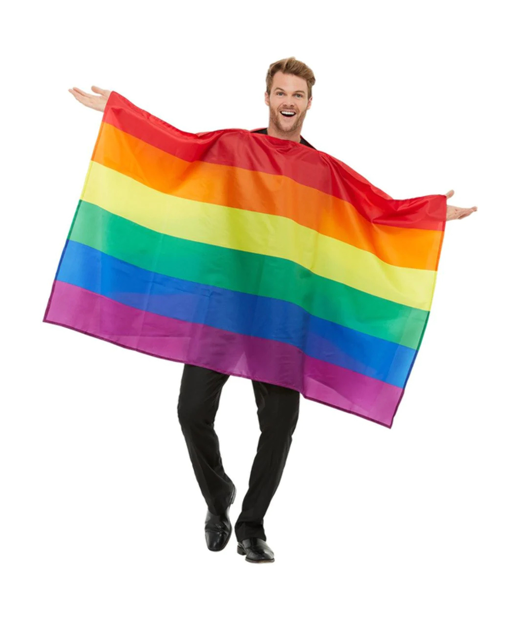 Rainbow Pride LGBT flag poncho