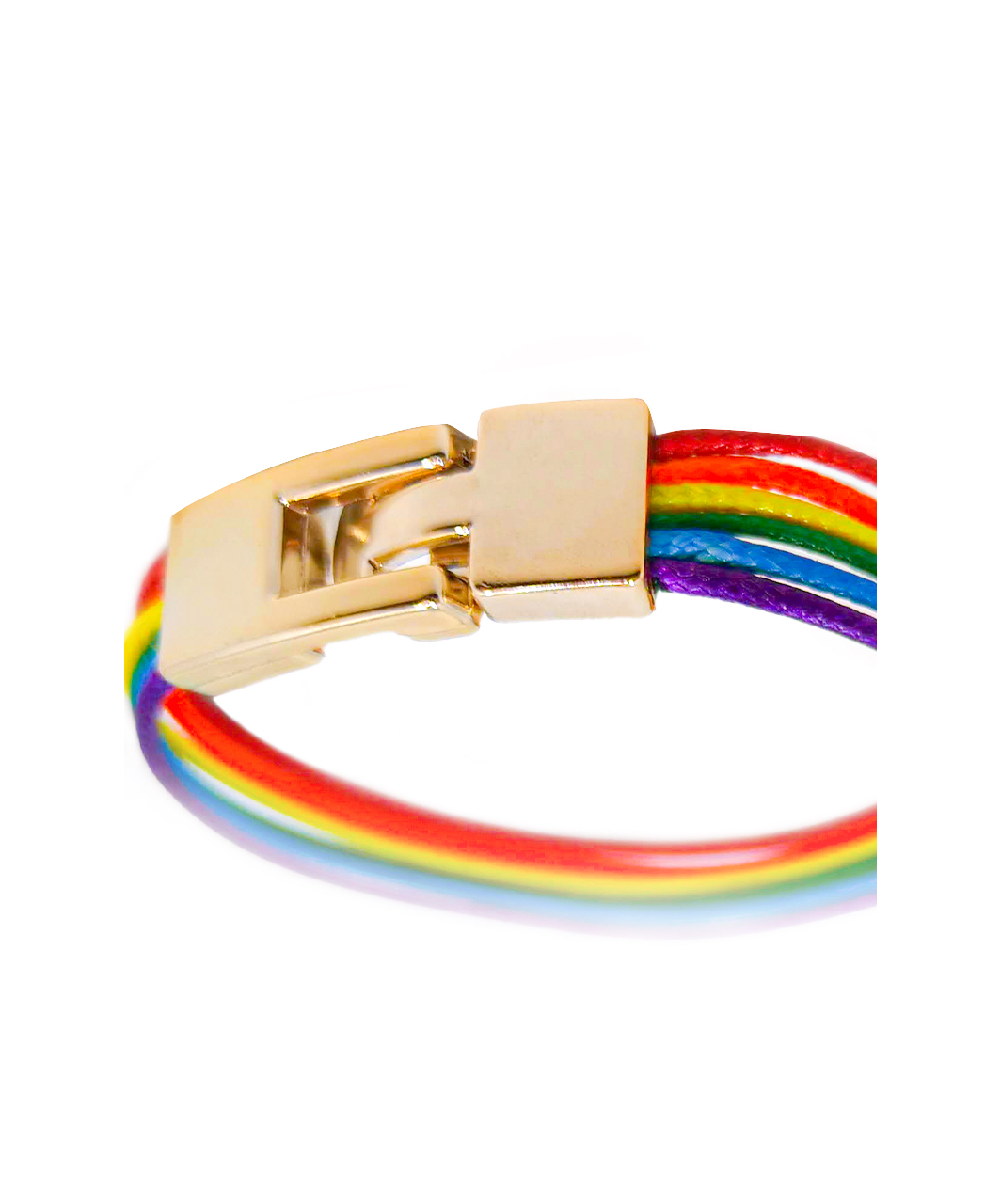 Rainbow Pride string bracelet