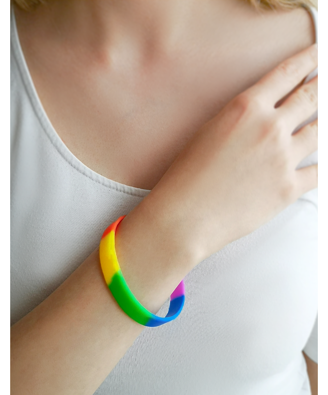 Rainbow Pride силиконовый браслет