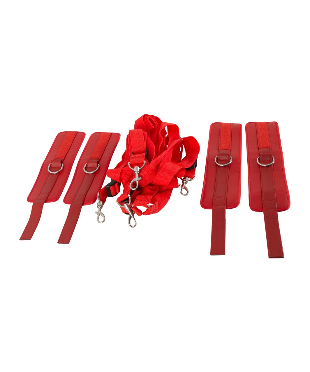 Bad Kitty red bed restraints