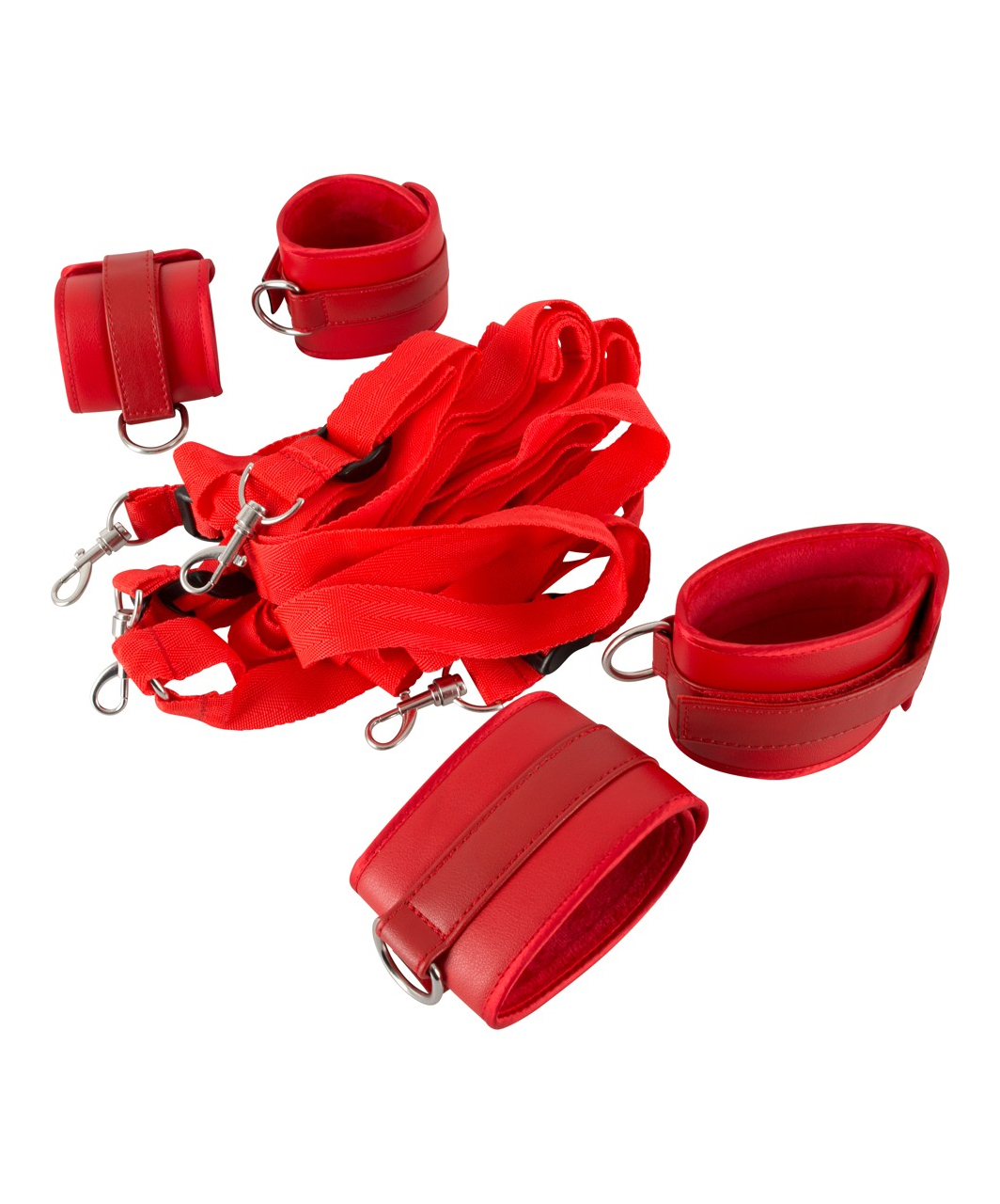 Bad Kitty red bed restraints