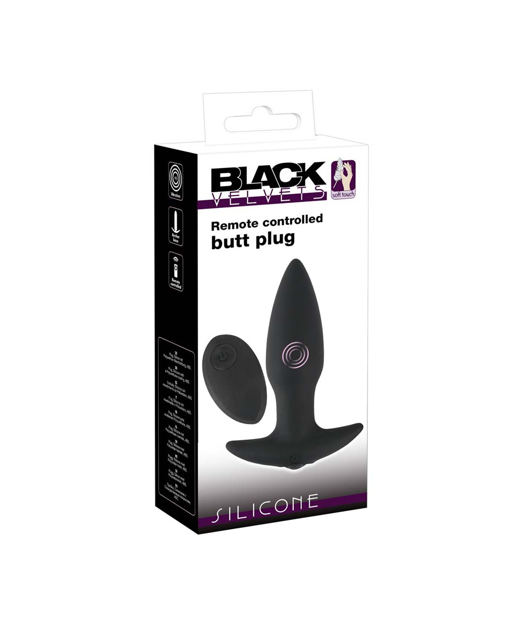 Black Velvets Remote Controlled Butt Plug