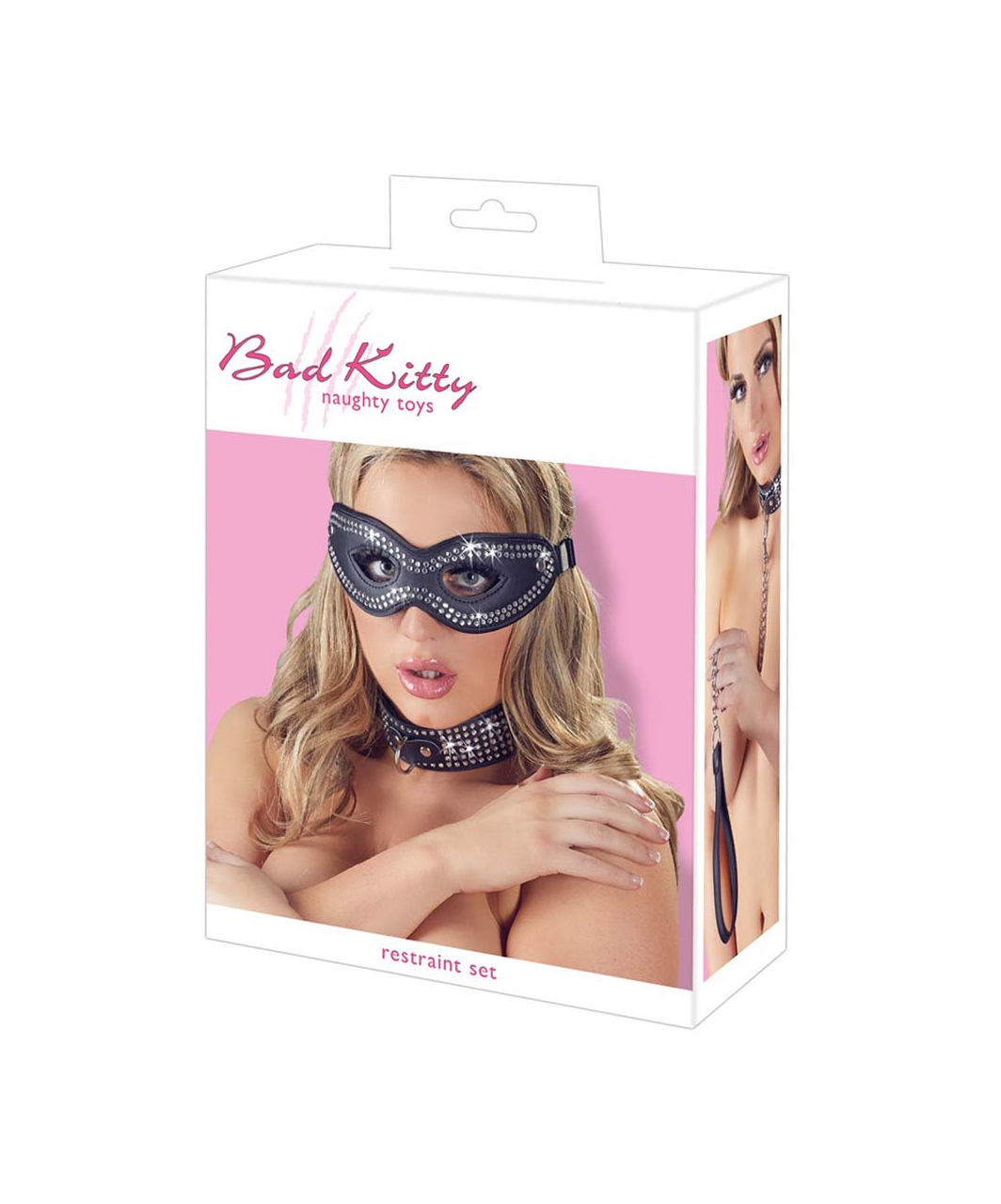 Bad Kitty Restraint Set With Rhinestones