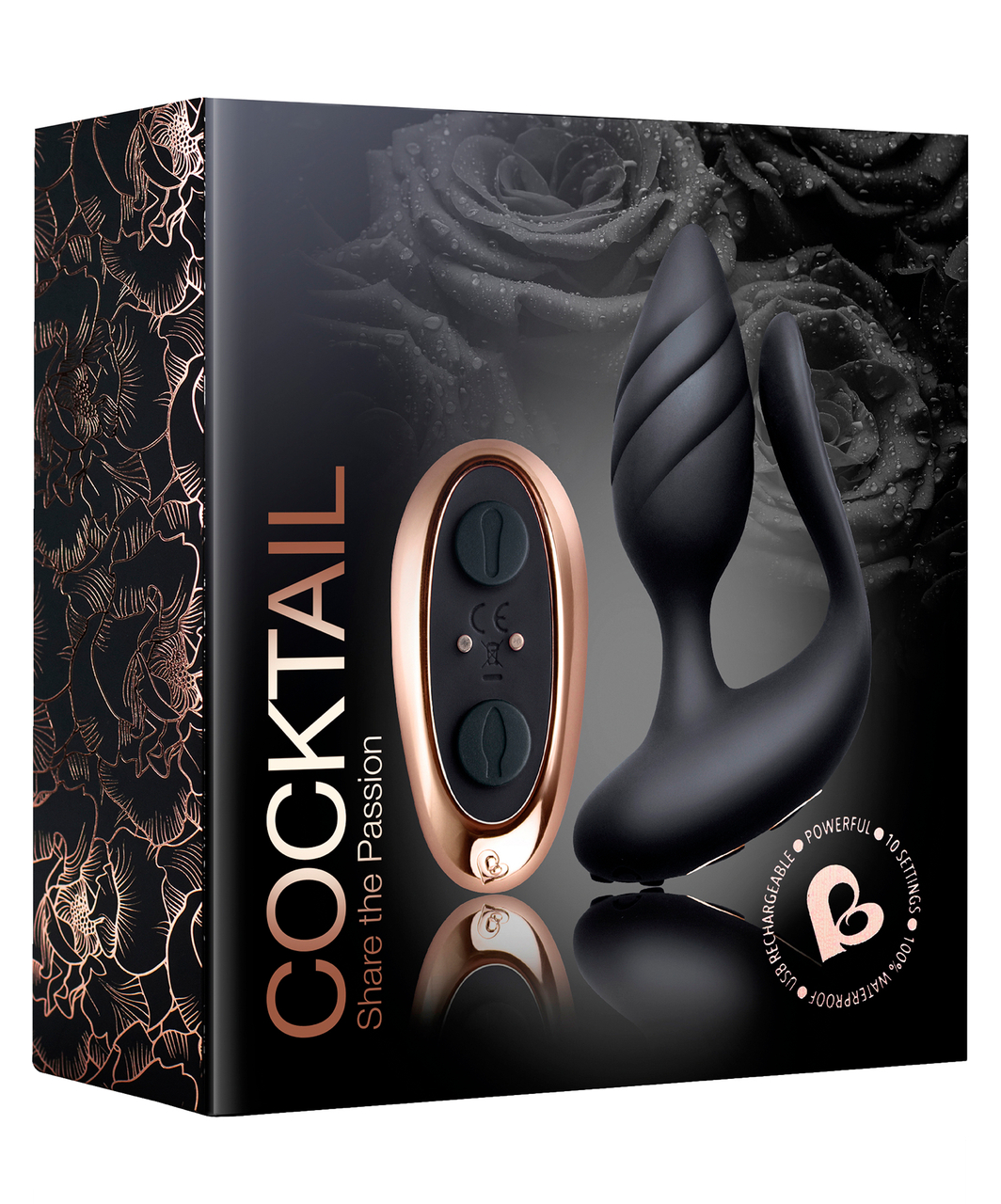 Rocks-Off Cocktail Anus & Vagina Dual vibratorius poroms