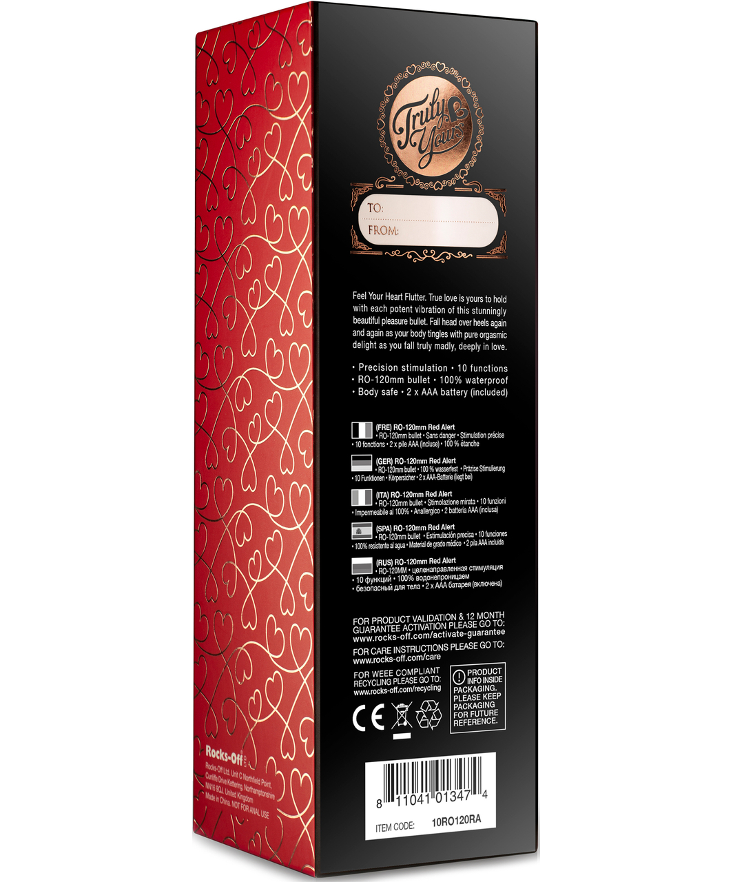 Rocks-Off RO-90 Scarlet Velvet bullet vibrator