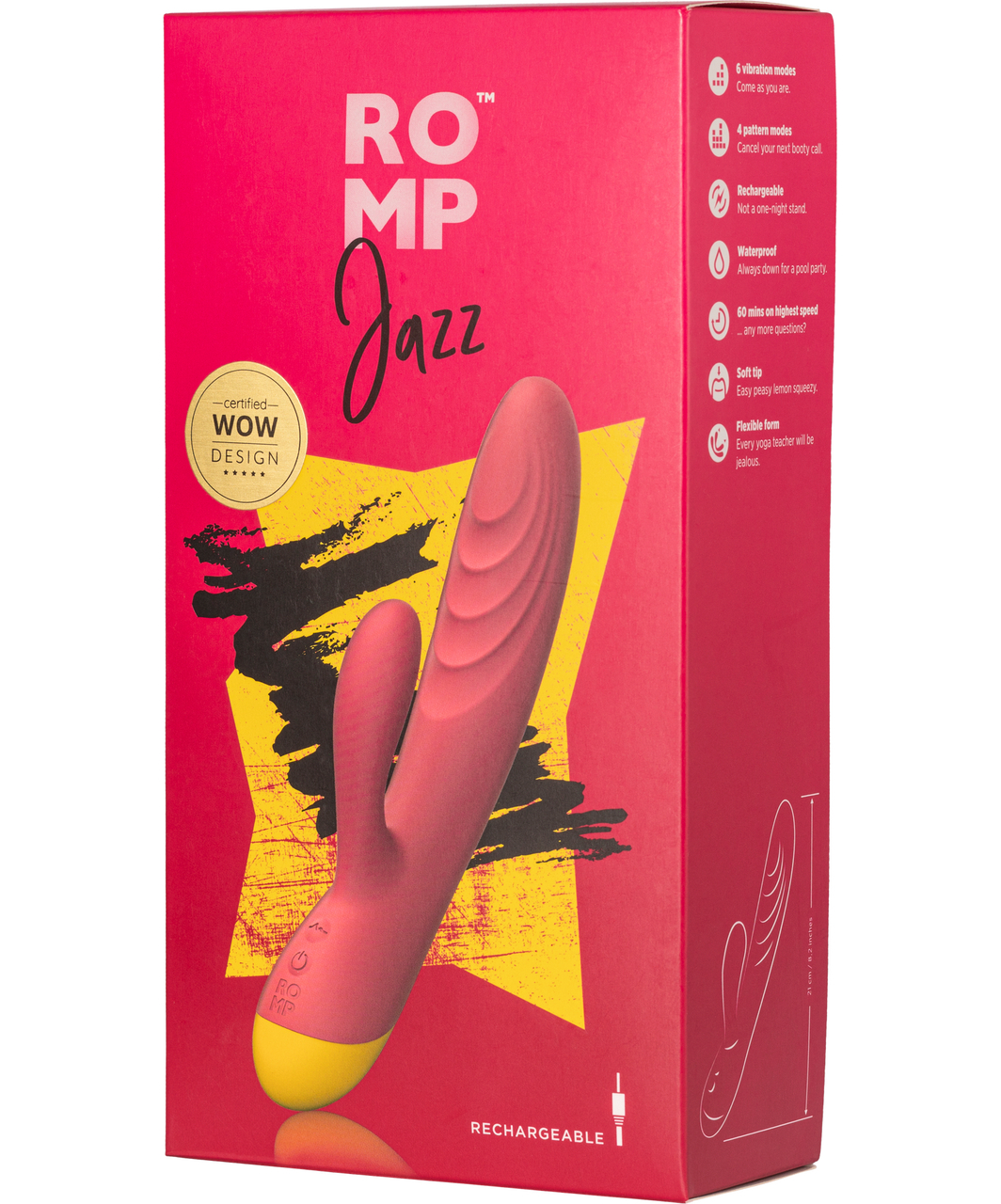 Romp Jazz vibrators ar klitora stimulatoru