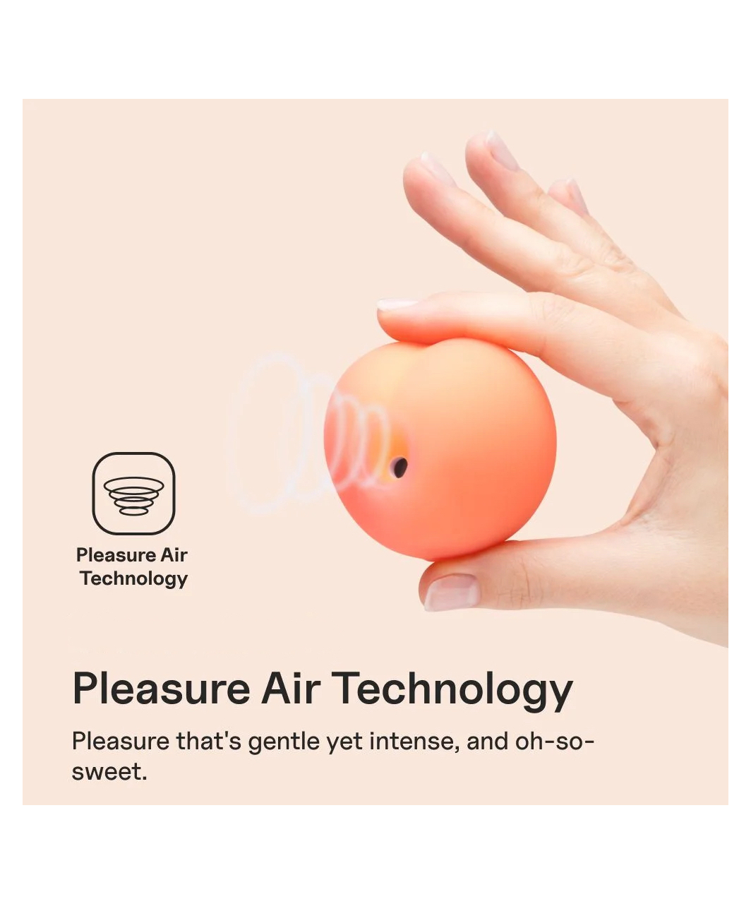 Romp Pink Peach Pleasure Air stymulator łechtaczki