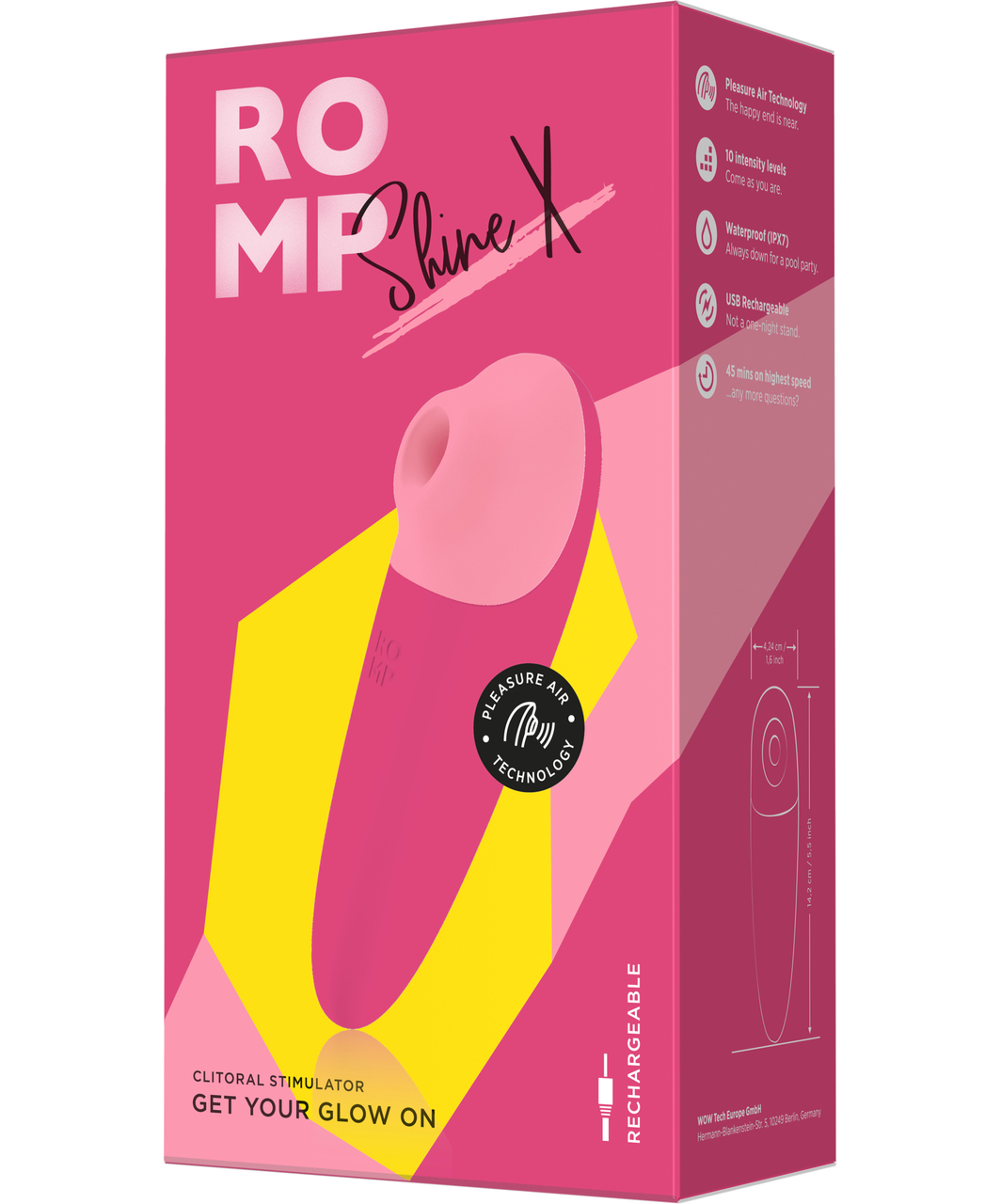 Romp Shine X Pleasure Air klitora stimulators