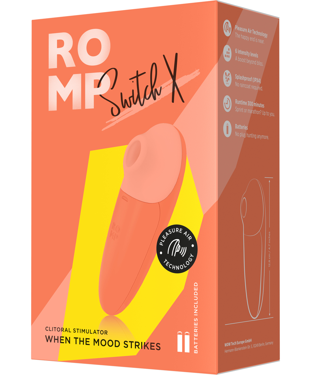 Romp Switch X Pleasure Air clitoral stimulator