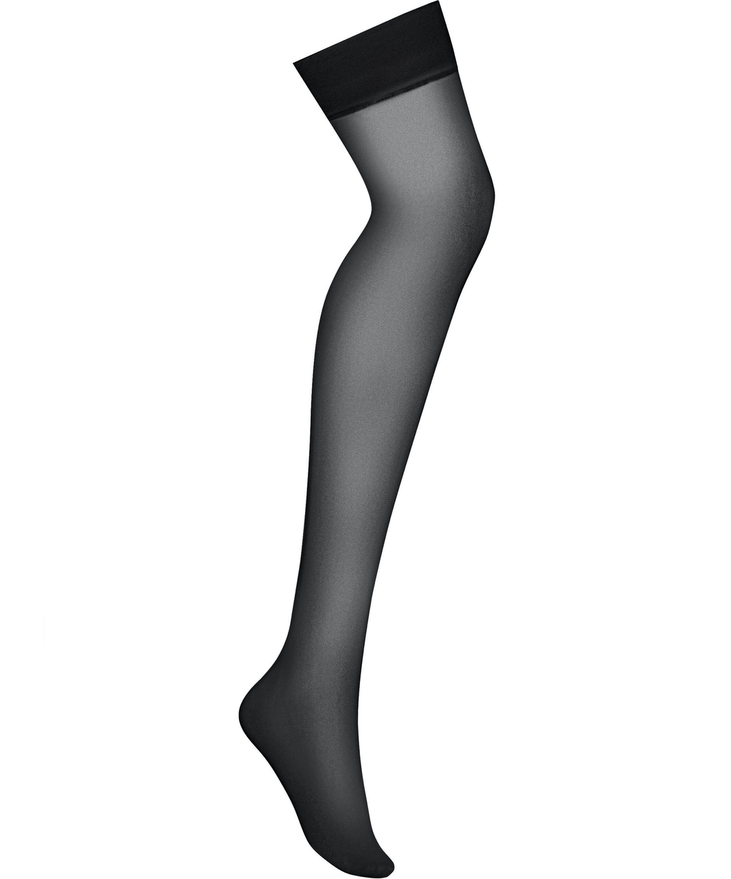 Obsessive black suspender stockings