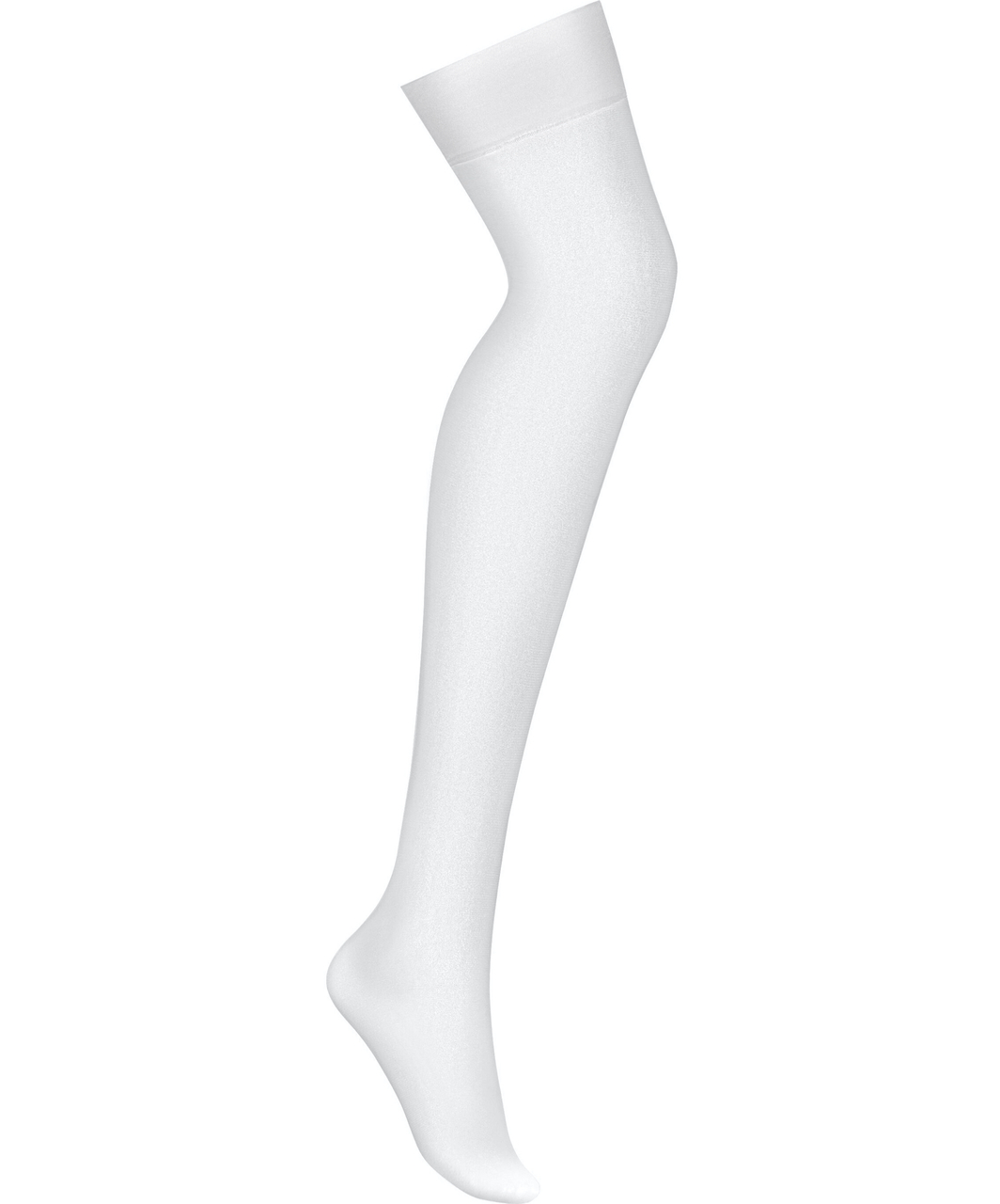 Obsessive white suspender stockings