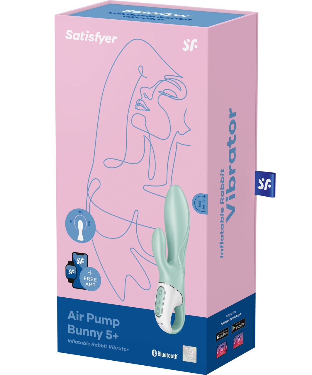 Satisfyer Air Pump Bunny 5+ vibratorius