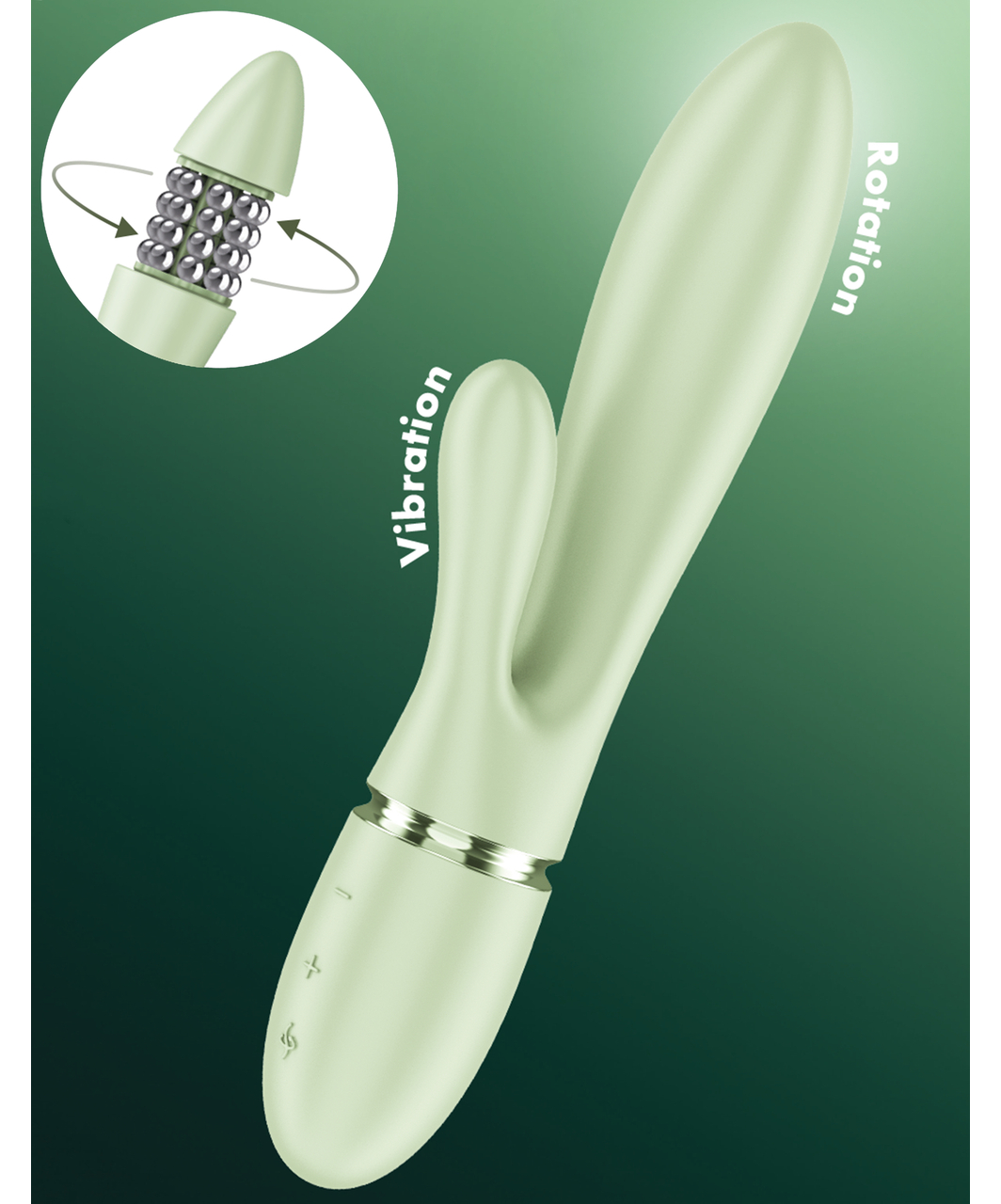 Satisfyer Pearl Bunny 2 vibrators ar rotējošām pērlītēm