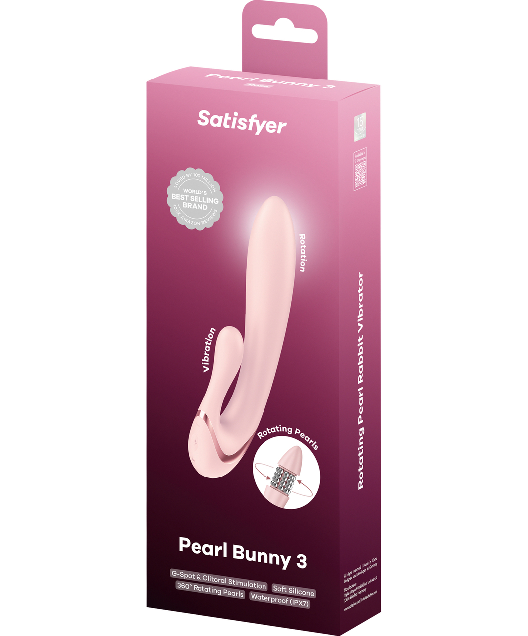 Satisfyer Pearl Bunny 3 Rotating Pearl Rabbit Vibrator