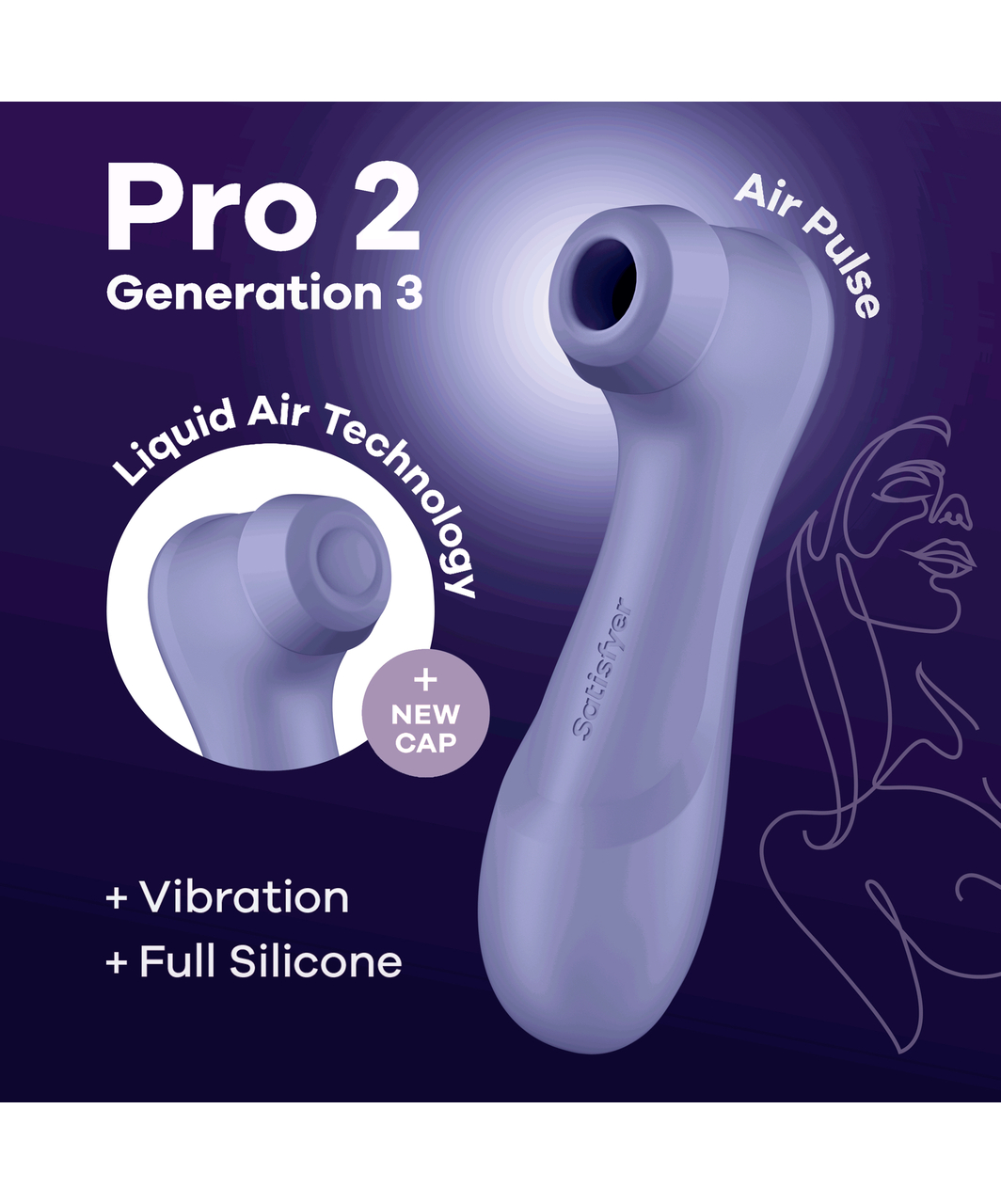 Satisfyer Pro 2 Generation 3 Air Pulse kliitori stimulaator