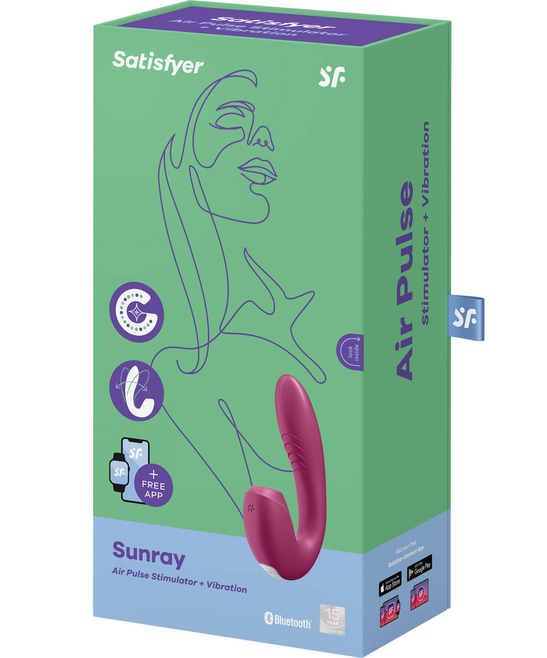 Satisfyer Sunray Air Pulse Stimulator & Vibrator