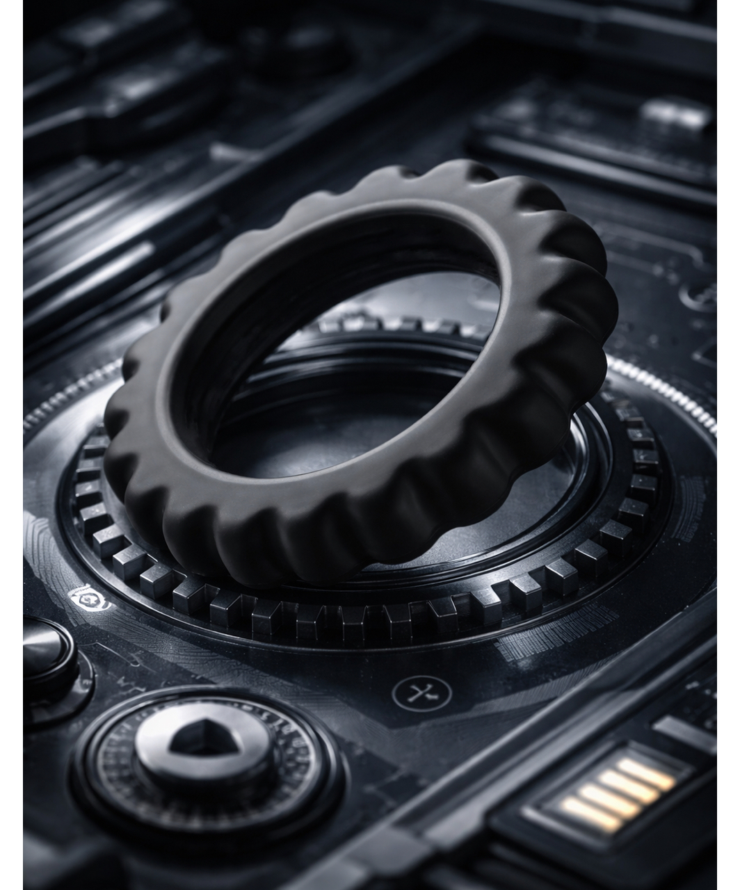 SEXYSTYLE Control silikoninis penio žiedas