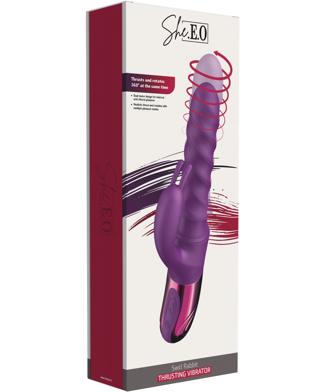 She.E.O. Swirly Rabbit Thrusting Vibrator