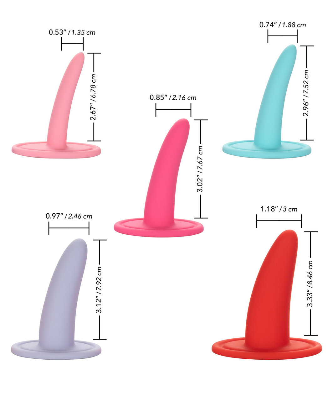 CalExotics She-ology 5-piece Wearable Vaginal Dilator Set