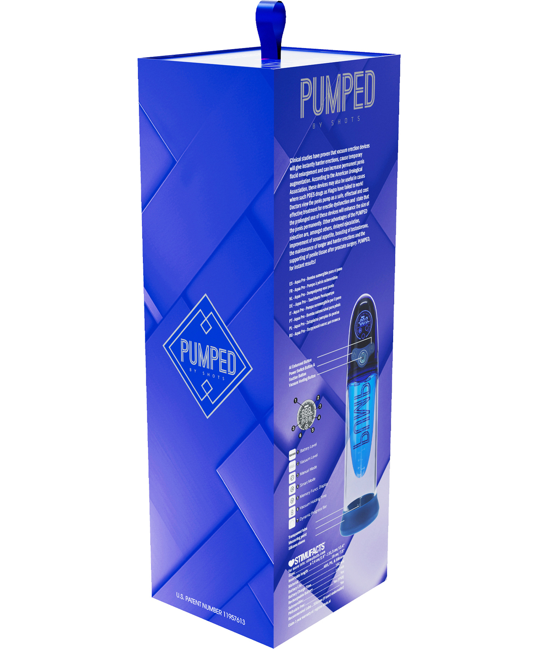 Shots Toys Pumped Aqua PRO automatinė penio pompa
