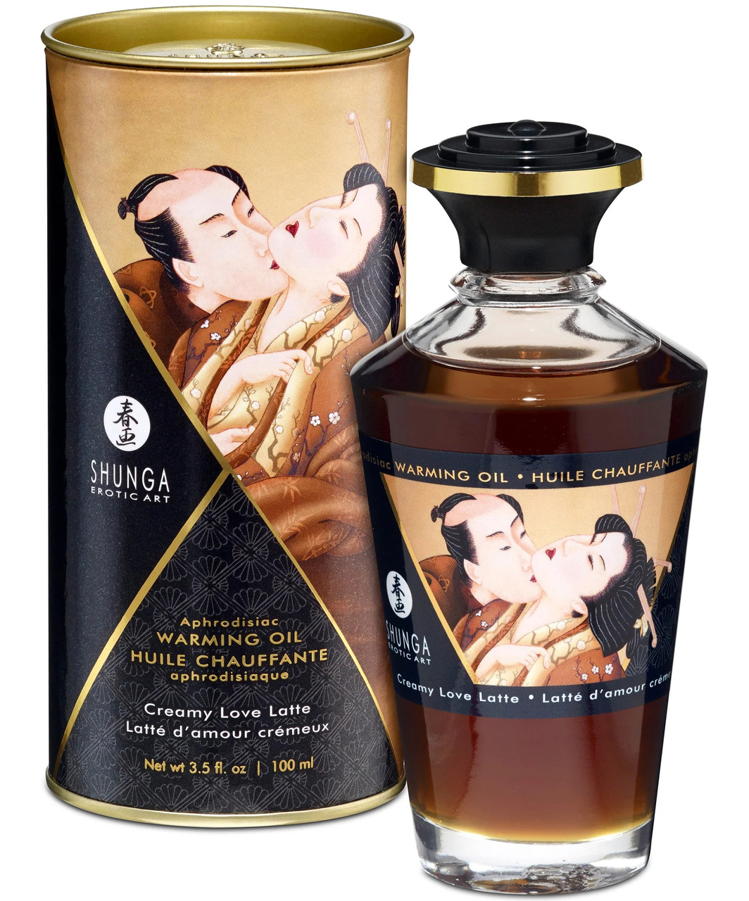 Shunga šildomasis afrodiziakų masažinis aliejus 100 ml