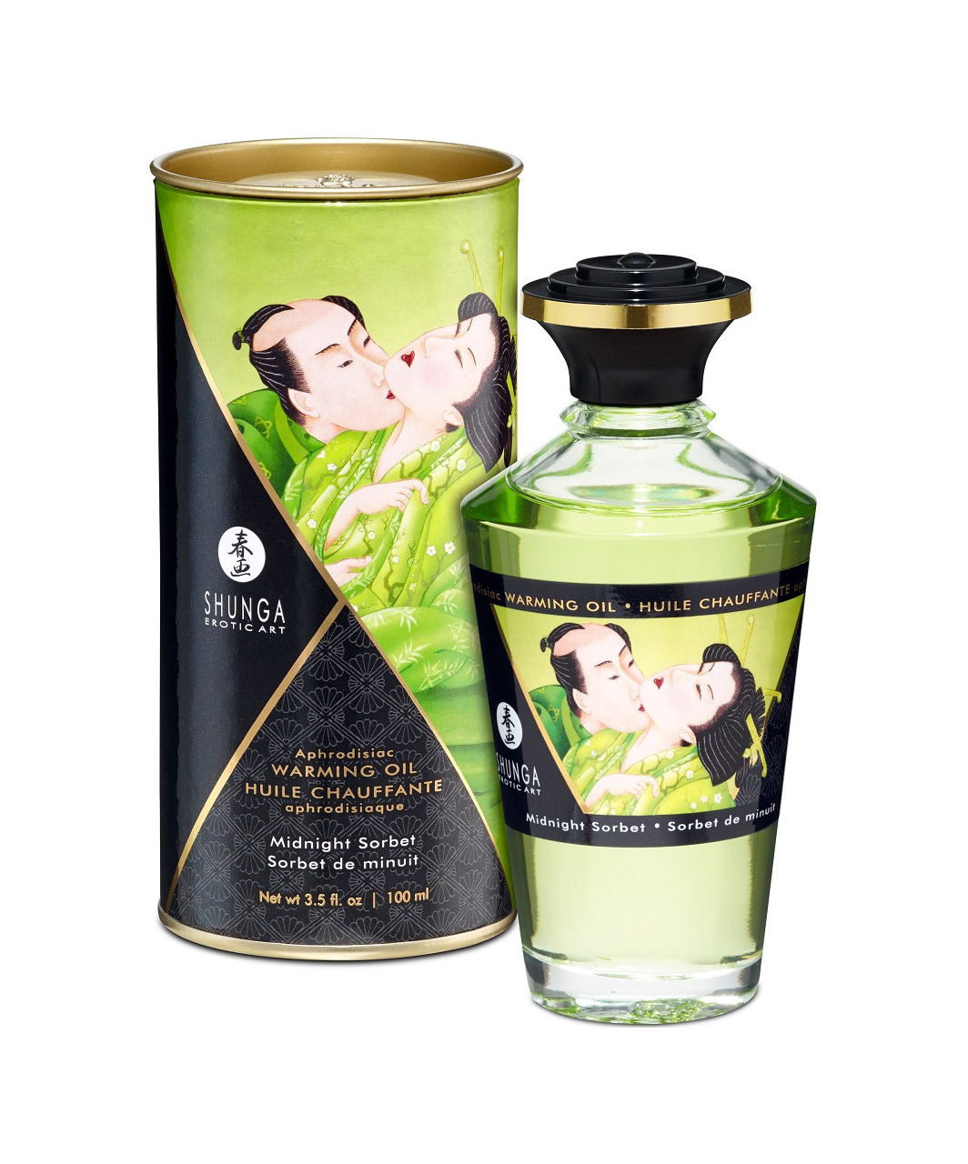 Shunga šildomasis afrodiziakų masažinis aliejus (100 ml)