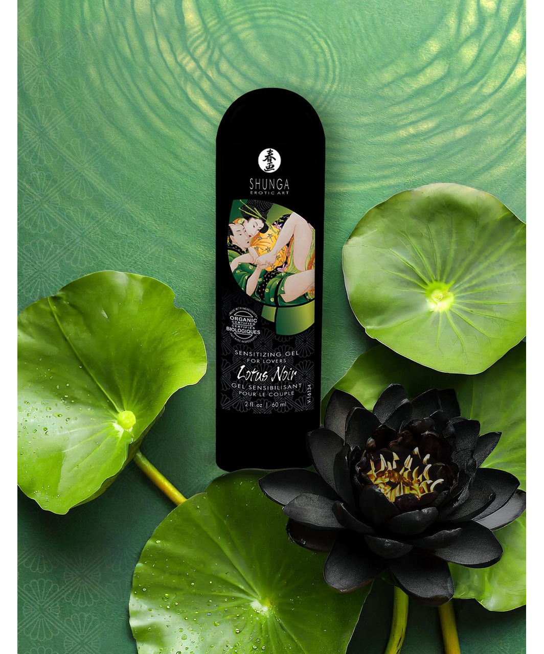 Shunga Lotus Noir stimulējošs gels pāriem (60 ml)