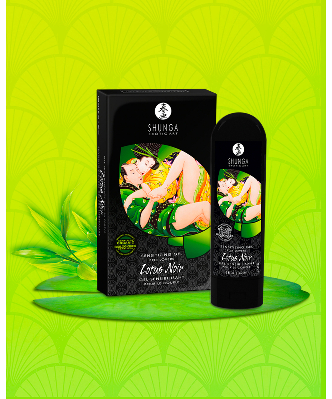 Shunga Lotus Noir stimulējošs gels pāriem (60 ml)