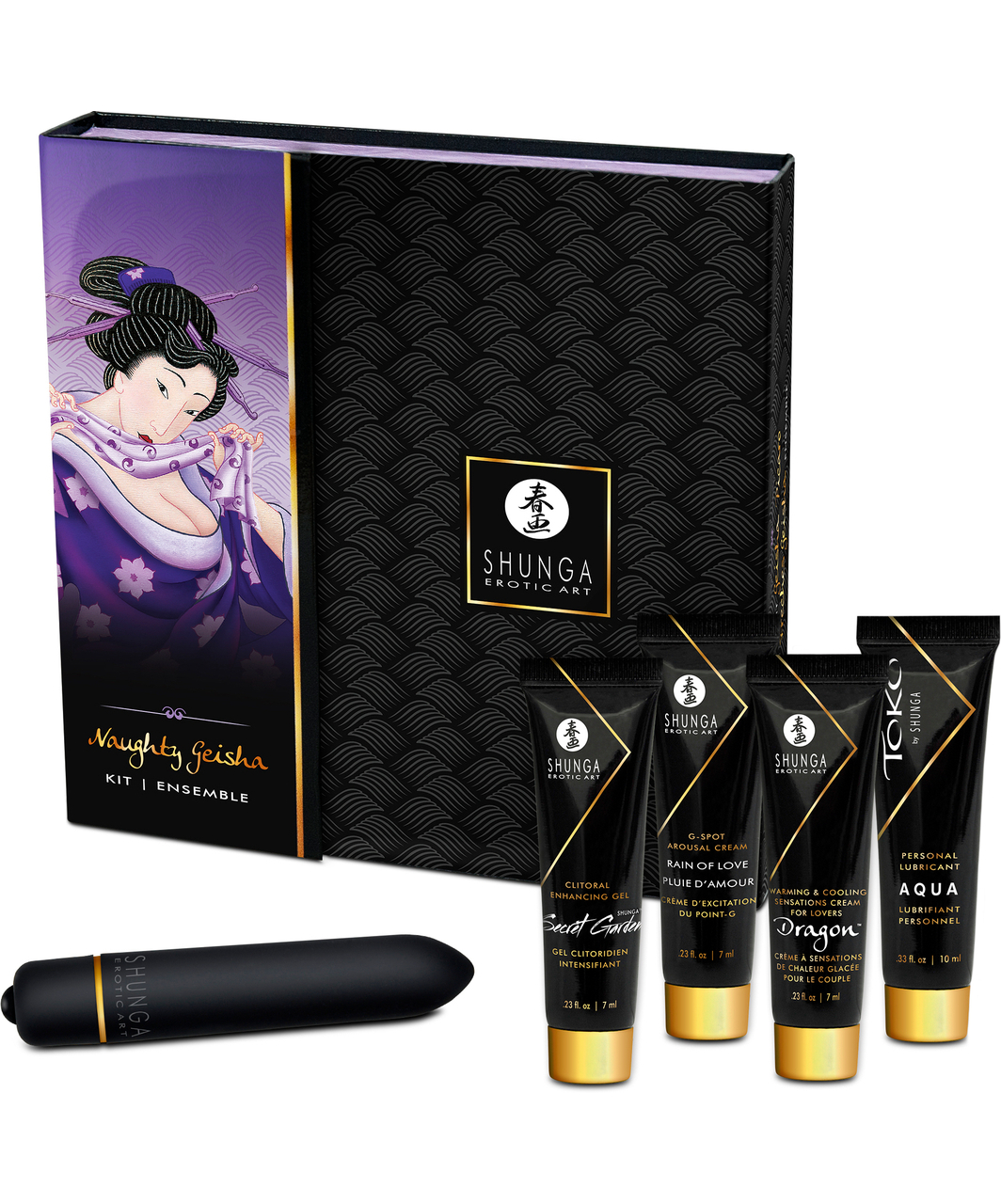 Shunga Naughty Geisha набор интимной косметики + вибратор