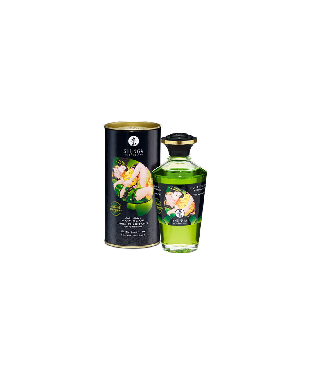 Shunga šildomasis afrodiziakų masažinis aliejus (100 ml)