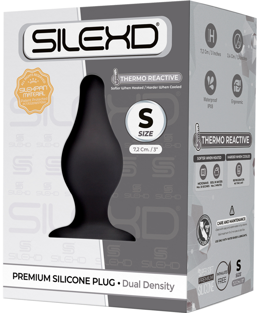 SILEXD Dual Density Back Door Pacifier anālais stimulators