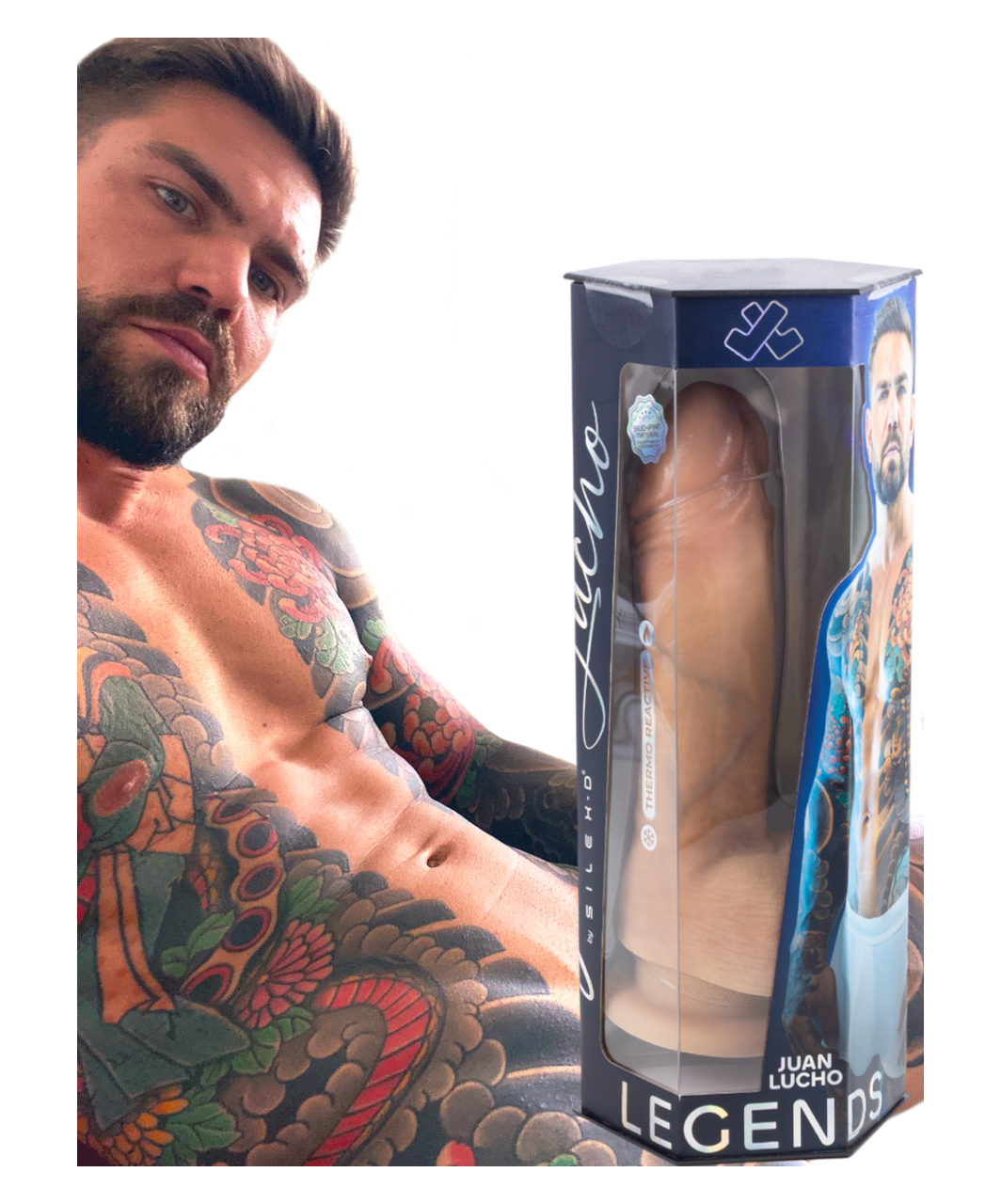 SILEXD Legends Juan Lucho Real Skin silikoninis dildo