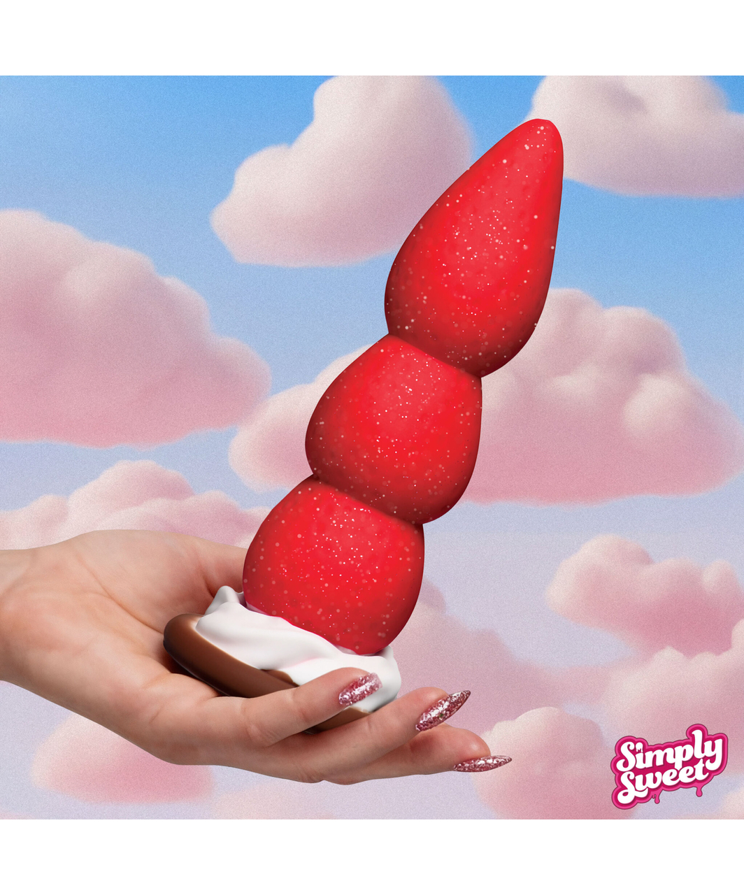 Simply Sweet Strawberry Dream silikona dildo