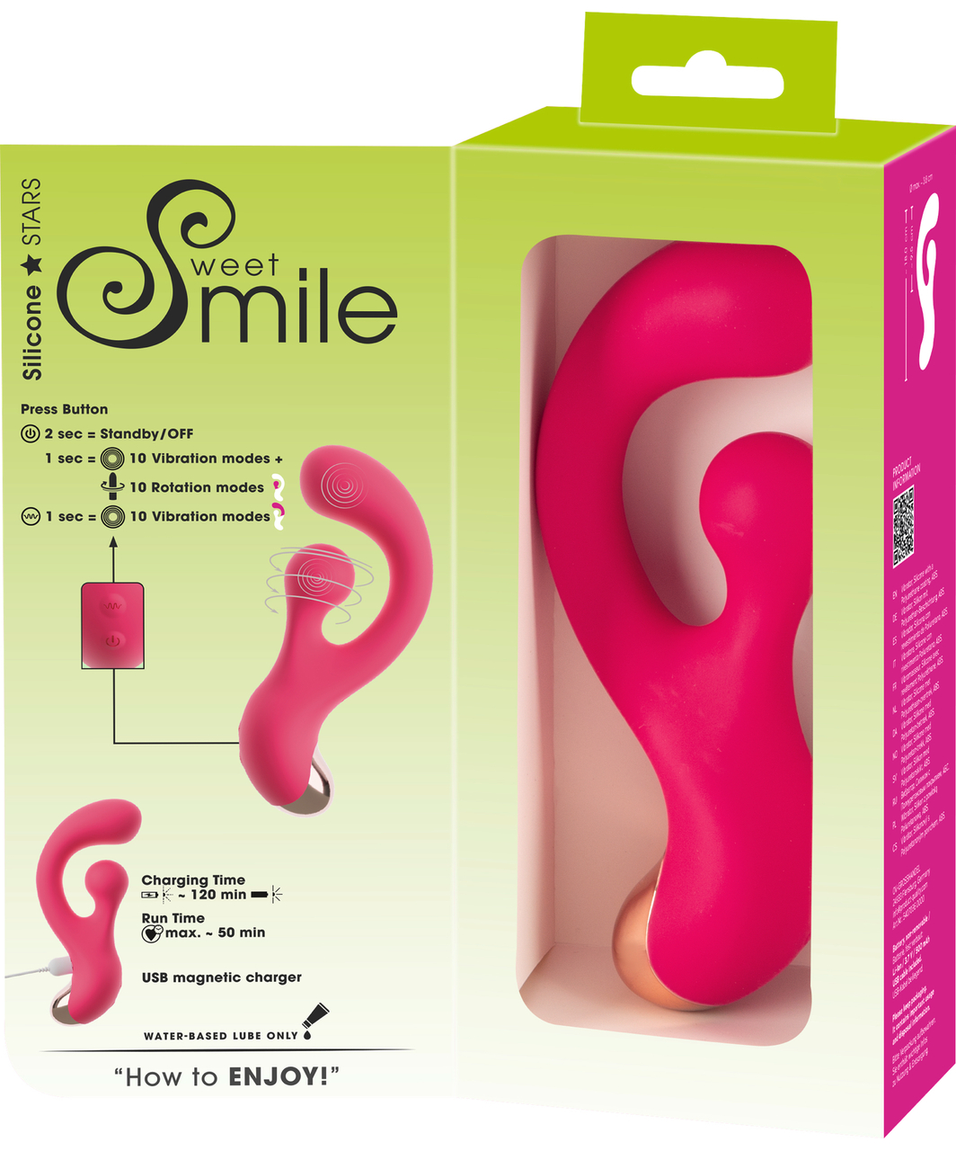 Smile wibrator z obrotowym stymulatorem łechtaczki