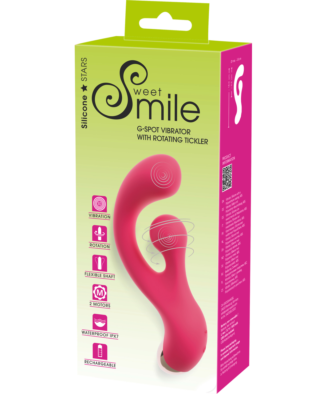 Smile wibrator z obrotowym stymulatorem łechtaczki