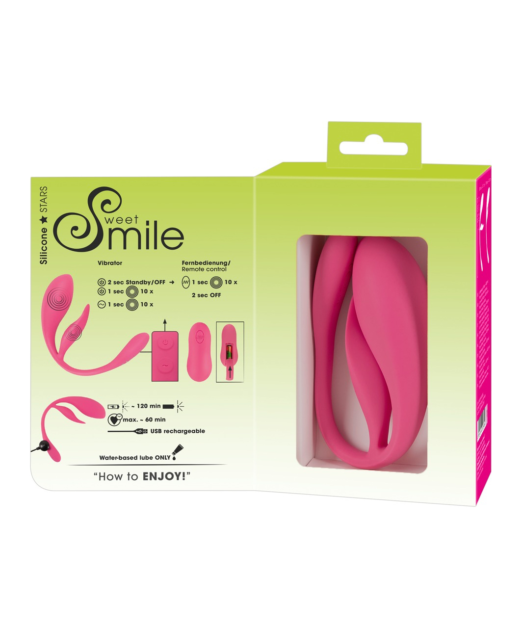 Smile Double Pleasure vibroola ar klitora stimulatoru