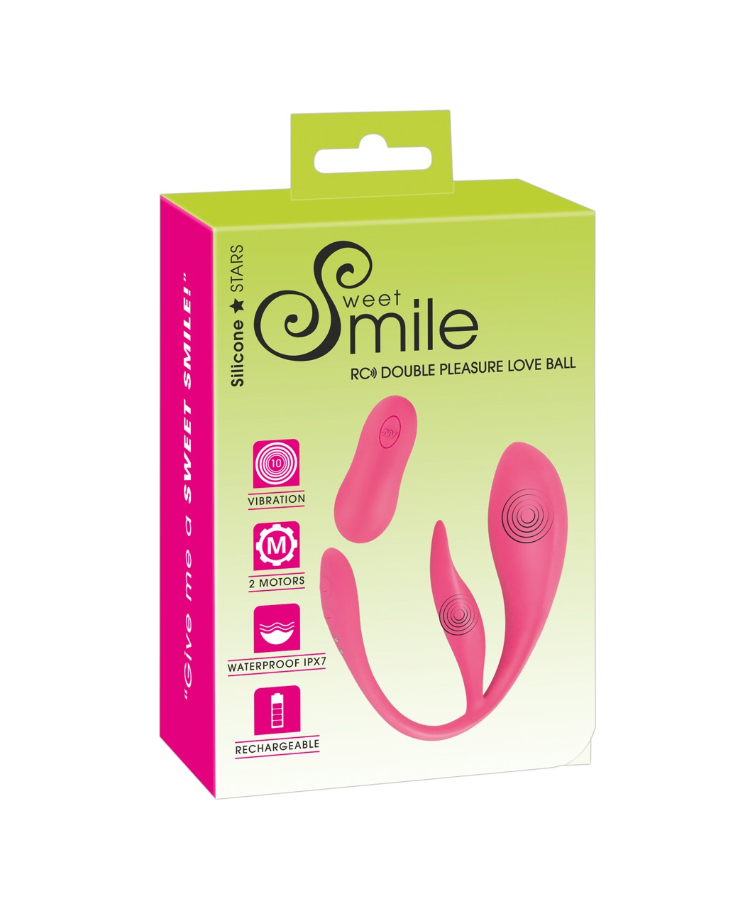 Smile Double Pleasure vibroola ar klitora stimulatoru