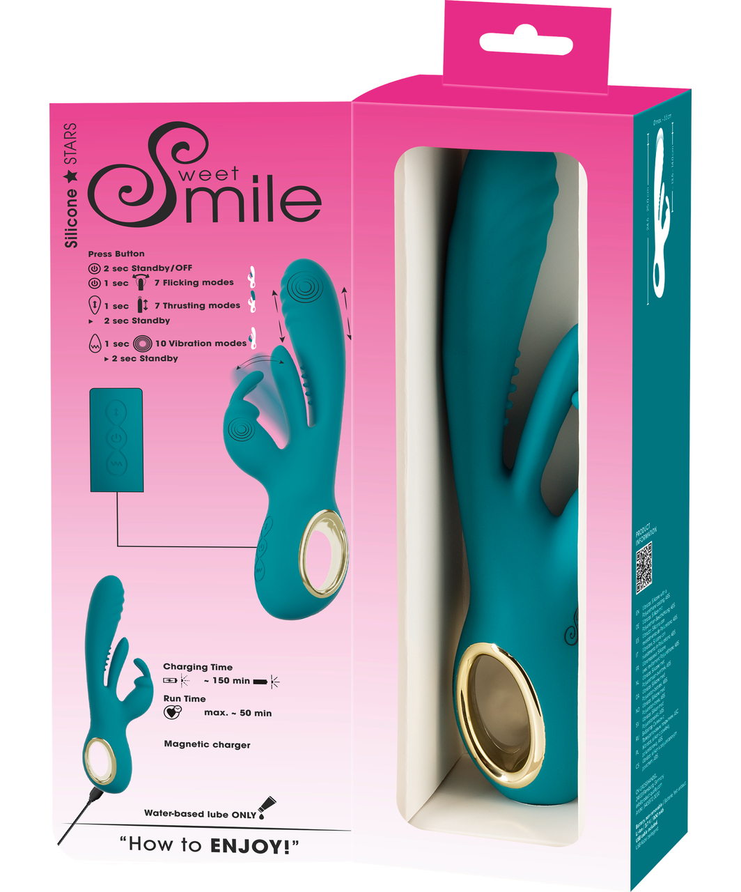 Smile yöntöliikkeellä vibraattori klitorisstimulaattorilla