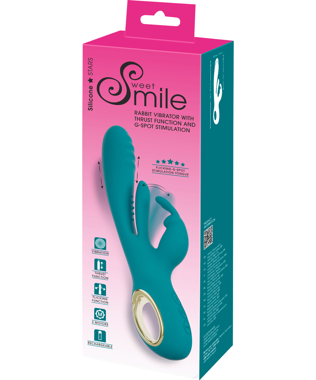 Smile yöntöliikkeellä vibraattori klitorisstimulaattorilla